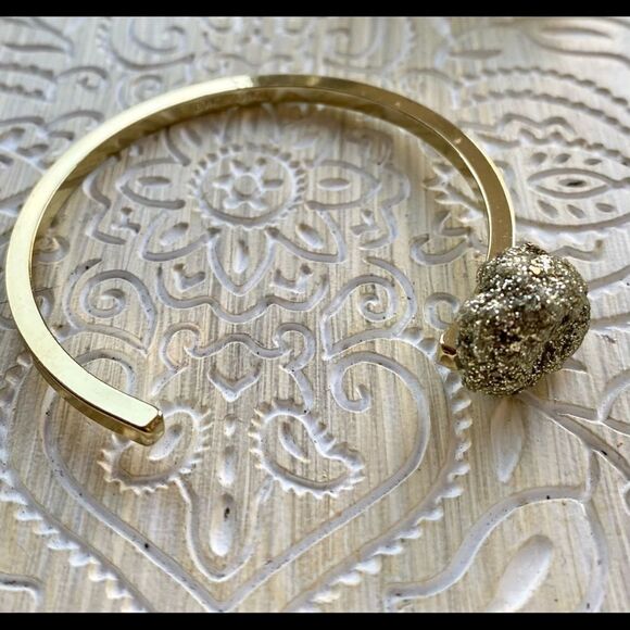 CONCERTO No.1 Pyrite (Fools Gold) handmade bangle - Picture 2 of 5